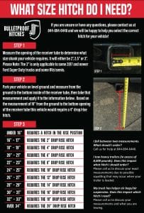 2.5″ Medium Duty 6″ Drop/Rise Hitch