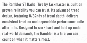 14K Trailer Spare – Rambler Black MOD